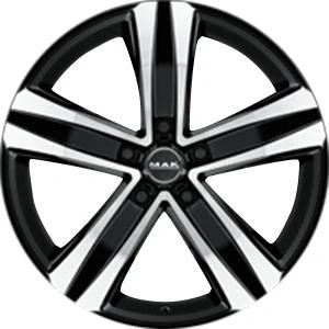 Bild av MAK Stone5 T Black Machined Face 6,5x16 5/118 ET65 B71