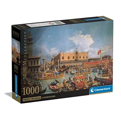 Bild av Clementoni 39792 Pussel Museum Collection Canaletto, &quot;The Return Of the Bucentaur at Molo on Ascension Day&quot; 1000 Bitar, 10 99 år, för vuxna