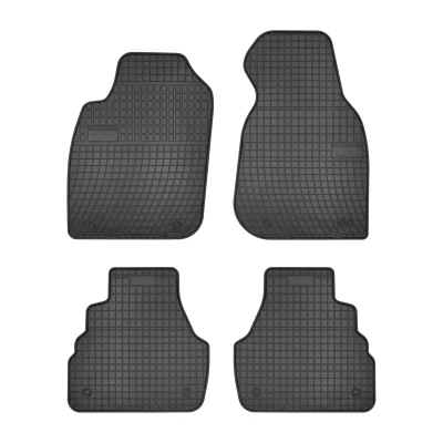 Bild av FROGUM 0723 Ensemble de tapis sol Caoutchouc avant et arrière 4 noir Sur mesure AUDI: A6 C5 Berline