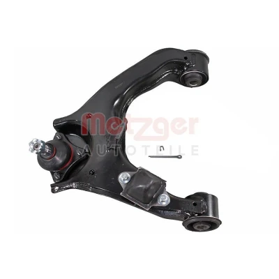 Bild av METZGER 58145502 Bras de suspension avec support en caoutchouc, rotule Essieu avant droit, supérieur barre oscillant transversal