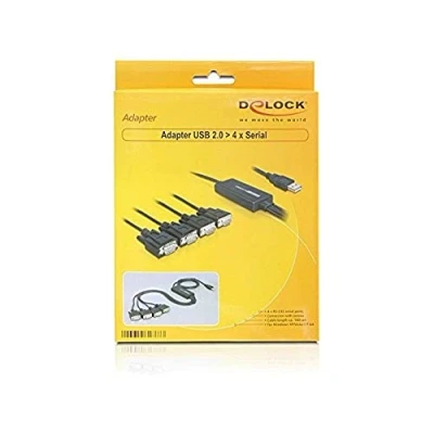 Bild av USB kabel/adapter DeLock A till 4x D Sub9 M/1,40 m