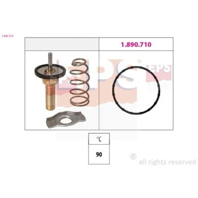 Bild av FACET 7.8774 Thermostat d&#039;eau 90 Made in Italy OE Equivalent sans boîtier SMART: Fortwo II Coupe, Cabriolet