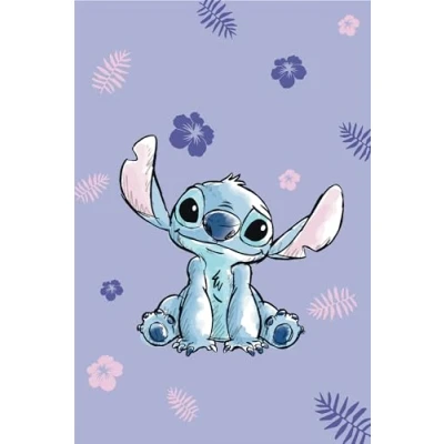 Bild av Disney Lilo e Stitch mikrofiberfilt, blå, 100 x 150 cm, % polyester