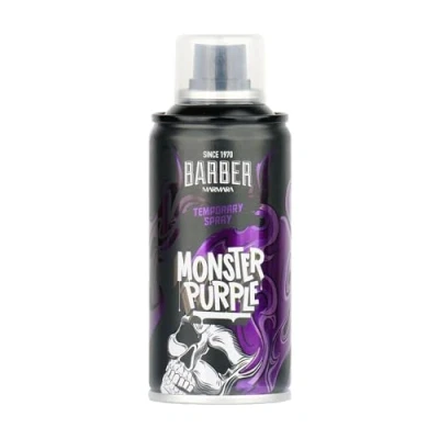 Bild av BARBER MARMARA Frisörfärg hårspray monster lila 150 ml hårfärgsspray för utklädning och smink karneval, halloween temafest hårfärg tvättbar färg