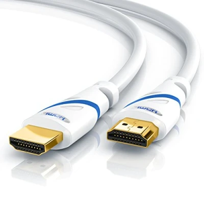 Bild av CSL 4k HDMI kabel 2,07,5 m Ultra HD @ 60Hz High Speed with Ethernet Full 3D ARC CEC HDCP HDR 18 Gbit s TV Blu ray PS5 Xbox Series X Switch vit 7,5 meter