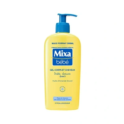 Bild av Mixa Baby Gel Mycket mjuk 2 i 1 kropp och hår 300 ml