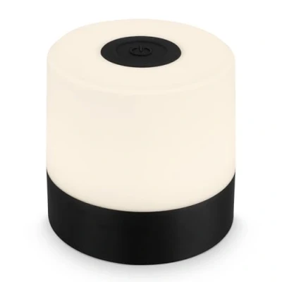 Bild av BRILONER Mini LED bord trådlös, dimbar sänglampa touch, skrivbord, lä, utomhus &amp; inomhus, USB C, campinglampa, varmt vitt ljus, 7 x cm, svart