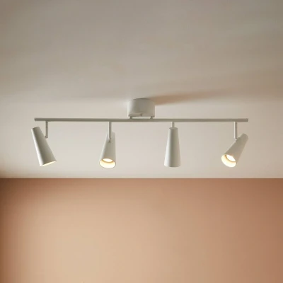 Bild av Markslöjd Takspotlight Crest metall vit 4 lampor
