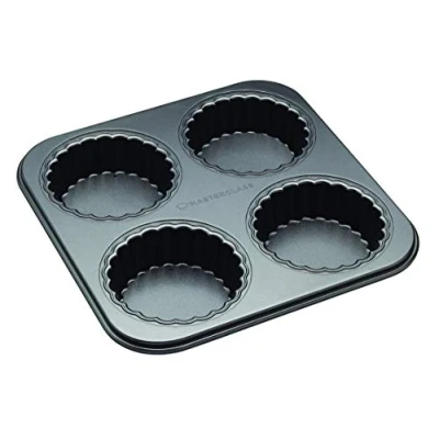 Bild av MasterClass Mini Quiche Mould / Tartlet removable bottom 4 Pieces