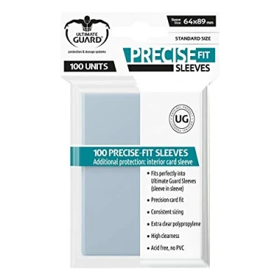 Bild av Ultimate Guard UGD010050 Precise Fit Sleeves standardstorlek kortfodral, transparent