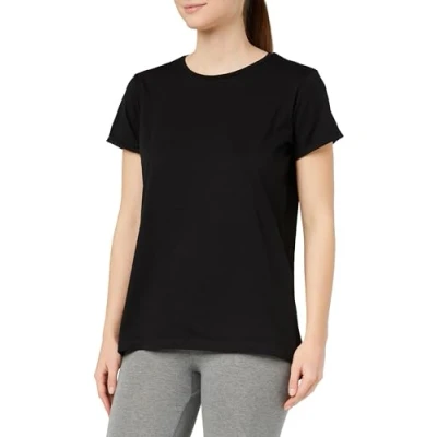 Bild av JEEP O102928 B000 T shirt för kvinnor överdimensionerade Vertikalt tryck på sidan Ärm med varv J23W Dam Svart L, Svart, L
