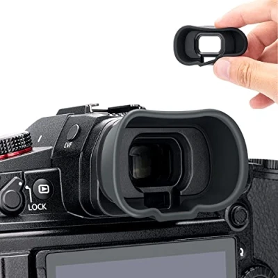 Bild av KIWIFOTOS Kamerans utökade ögonkopp okular för Panasonic LUMIX DC GH6 GH5S GH5, sökarskydd ersätter 4YE1A561Z i gummi