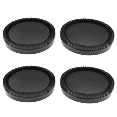 Bild av YINETTECH 2 uppsättningar främre kroppslock och bakre linsskydd kit kompatibel med Sony Alpha E Mount A6600/A6500/A6400/A6300/A6100/A6000/ A5100/A5000/A7R IV digitalkamera
