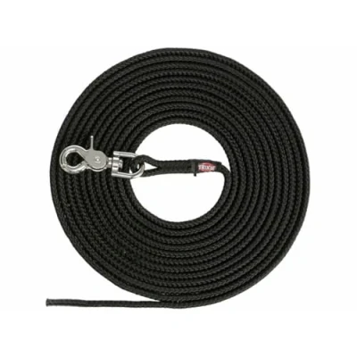 Bild av Trixie Tracking lead, trigger snap hook, round, SL: 15m/ø6mm,black