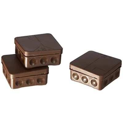Bild av Spelsberg Kopplingsdosa 2K 12 L/br tom brun röd rad låda, hölje för vägg /takmontering 4013902303816 (3 pack kopplingsdosa), AK3 AT1 GL M X