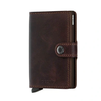 Bild av Secrid Miniwallet Vintage Chocolate Gratis gravyr