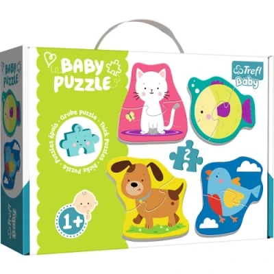 Bild av Trefl Pussel Djur, 2 Element, 4 Set, Baby Classic, För Barn Från 1 År