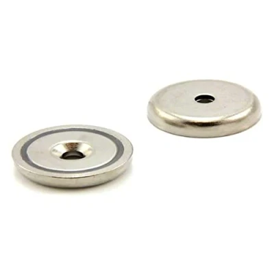 Bild av N42 neodym grytmagnet för konst, hantverk, modelltillverkning, gör det själv, hobbyer, kontor och hem 32 mm diameter x 8 tjock 5 c/handfat 44 kg drag