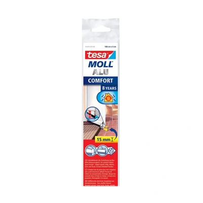 Bild av Tesa 05405 00100 00 Borstlist vit, 1 m x 40 mm, fjädrande