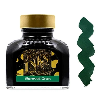 Bild av Diamine 80 ml Sherwood grön reservoarpenna bläckflaska