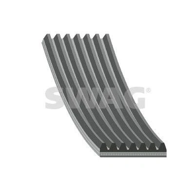 Bild av SWAG 33 10 3821 Courroie Poly V 3136 7 EPDM (éthylène propylène diène caoutchouc) FORD: Ranger Mk3