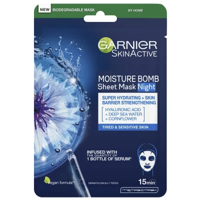Bild av Garnier Moisture Bomb Sheet Mask Night 3 Pcs