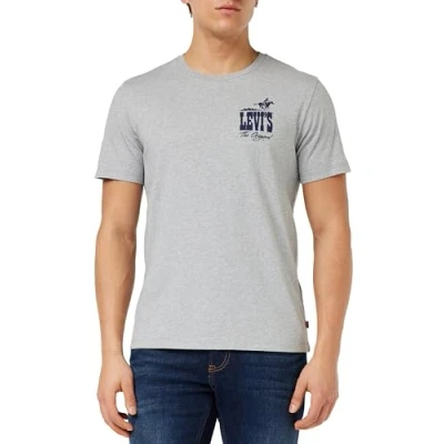 Bild av Levi&#039;s Graphic Crewneck TEE Tshirt med print, Storlek: Small, Archival