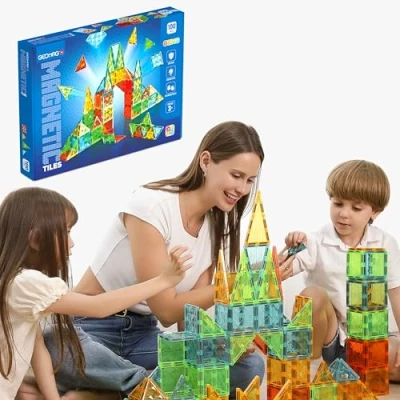 Bild av Geomag Magnetic Tiles Gems 100
