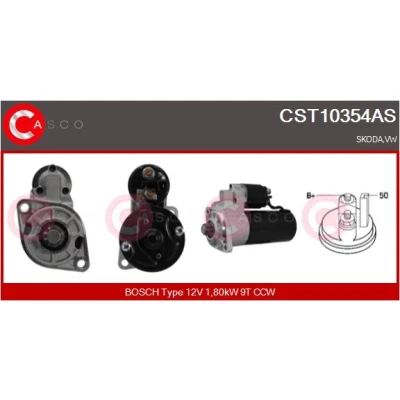 Bild av CASCO CST10354AS Startmotor 12V 1,80kW 9 CPS0005 76mm SKODA: FELICIA 1 Pickup, 2, VOLKSWAGEN: Caddy 2 Pickup