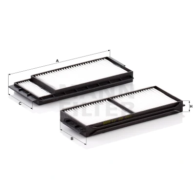 Bild av Filter, kupéventilation MANN FILTER CU 22 001 2