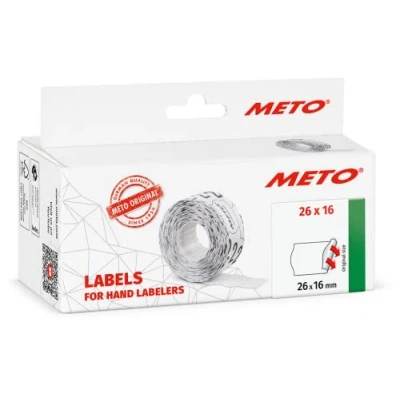 Bild av Meto 9506167 Prislappar, Vit, 26 x 16 mm