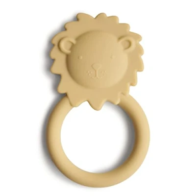 Bild av Mushie Bitring Lion Soft Yellow