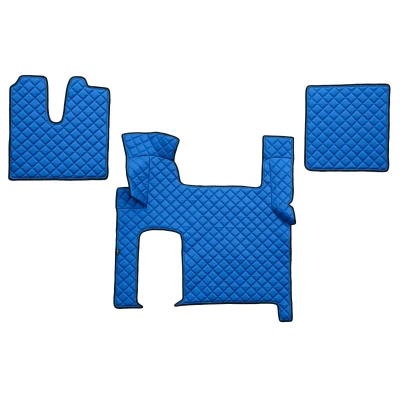 Bild av F CORE FL06 BLUE Ensemble de tapis sol Similicuir avant 3 Bleu Sur mesure