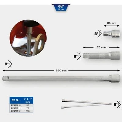 Bild av Förlängninsskaft, hylsnyckel KS TOOLS BT021911