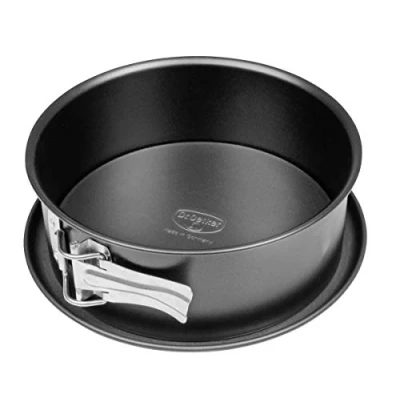 Bild av Dr. 2580 Oetker Springform Ø 18 cm, bakform med platt botten, rund kakform av stål non stick beläggning (färg: svart), kvantitet: 1 styck