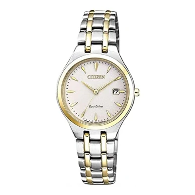 Bild av CITIZEN Damer analog solklocka med rostfritt stål Armband EW2484 82B, flerfärgad,