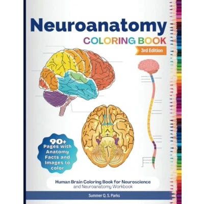 Bild av Neuroanatomy Coloring Book: Human Brain Book for Neuroscience and Workbook