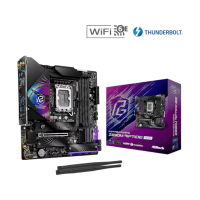 Bild av ASRock Z890M RIPTIDE WIFI Moderkort Intel Z890 LGA1851 socket DDR5 RAM Micro ATX