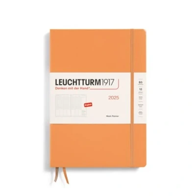 Bild av LEUCHTTURM1917 370691 veckoplanerare sammansättning (B5) 2025, aprikos, engelska