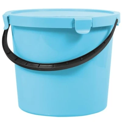 Bild av Plast Team Berry hink med lock (10 L, ljusblå)