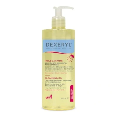 Bild av Dexeryl Tvättolja 500 ml, uppmjukande, lugnande, repfri, mycket torr hud, atopisk, parfymfri