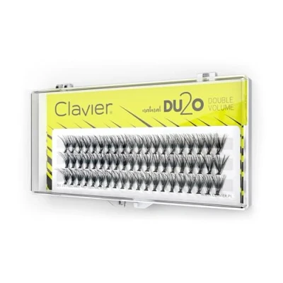 Bild av Clavier Konstgjorda ögonfransar i tuffar Du2o Dubbel volym Ögonfransar en tuft Olika längder från 8 till 14 mm Ultra för ett perfekt utseende