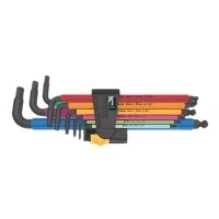 Bild av Wera 950/9 Hex Plus Multicolour Imperial 2 L nyckelsats 9 delar i kläm hållare