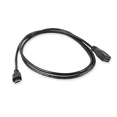 Bild av conecto CC20025 USB kabel, mikro 2.0 kontakt till uttag typ B, 5 sidig förlängning för OTG, MHL (1 styck), 1,20 m