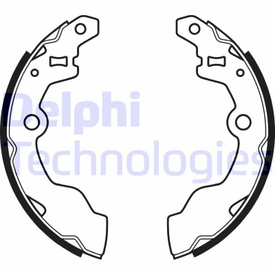 Bild av Bromsbackar, sats DELPHI LS2069