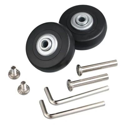 Bild av Resväskhjul, bagagehjul, axlar och hjul för att reparera resväskor, 50 x 18 mm, 2 st