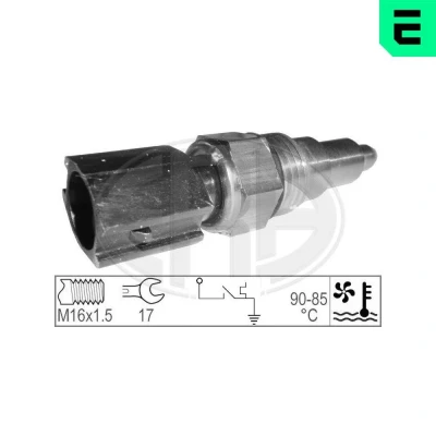 Bild av Temperaturswitch, kylarfläkt, mazda 121 ii, 323 c iv, f s 626 iii, hatchback station wagon mx 5 i, B6S