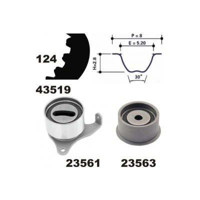 Bild av MAPCO 23519 Kit de distribution 124 TOYOTA: Starlet V 3/5 portes, Corolla VIII Liftback, VII Compact