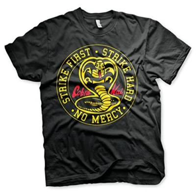 Bild av Cobra Kai Officiellt licensierad Round Patch Herr T shirt (Svart), Large