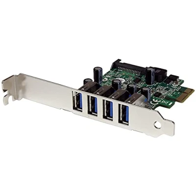 Bild av StarTech.com PEXUSB3S4V PCI Express kort, Svart
